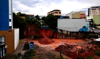 Desmoronamento fecha hotel em Conselheiro Lafaiete