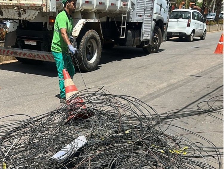 3,6 toneladas de cabos irregulares retirados
