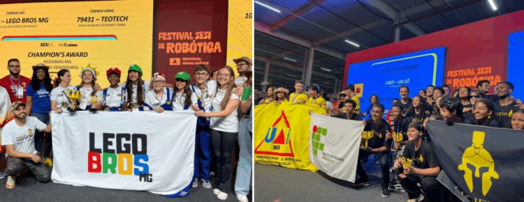 Festival SESI de Robótica premia equipes e celebra a criatividade dos jovens inovadores