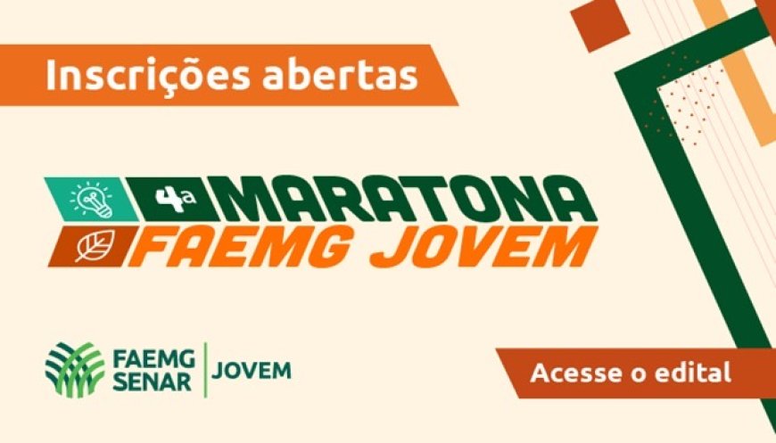 Edital da 4ª Maratona Faemg Jovem já está disponível