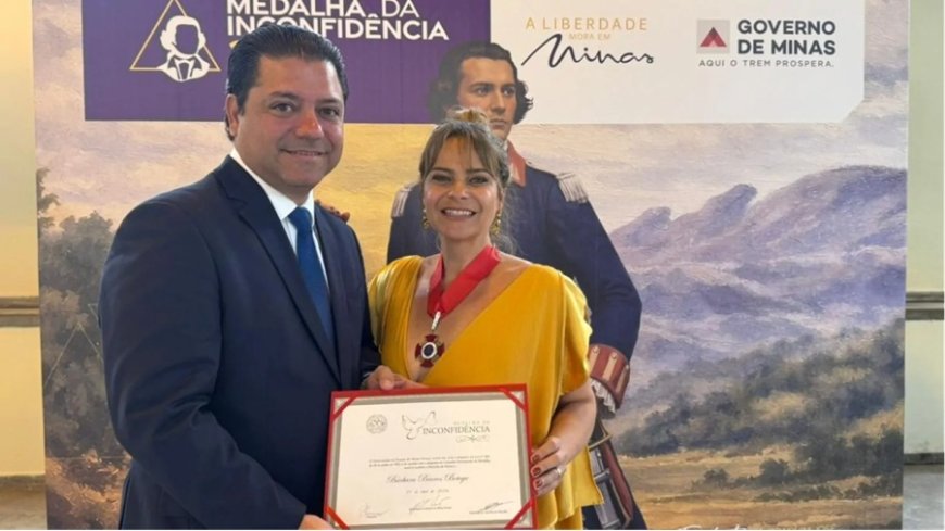 Ex-secretária agraciada em Ouro Preto