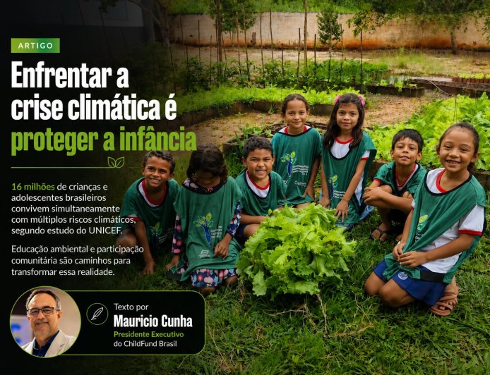Enfrentar a crise climática é proteger a infância