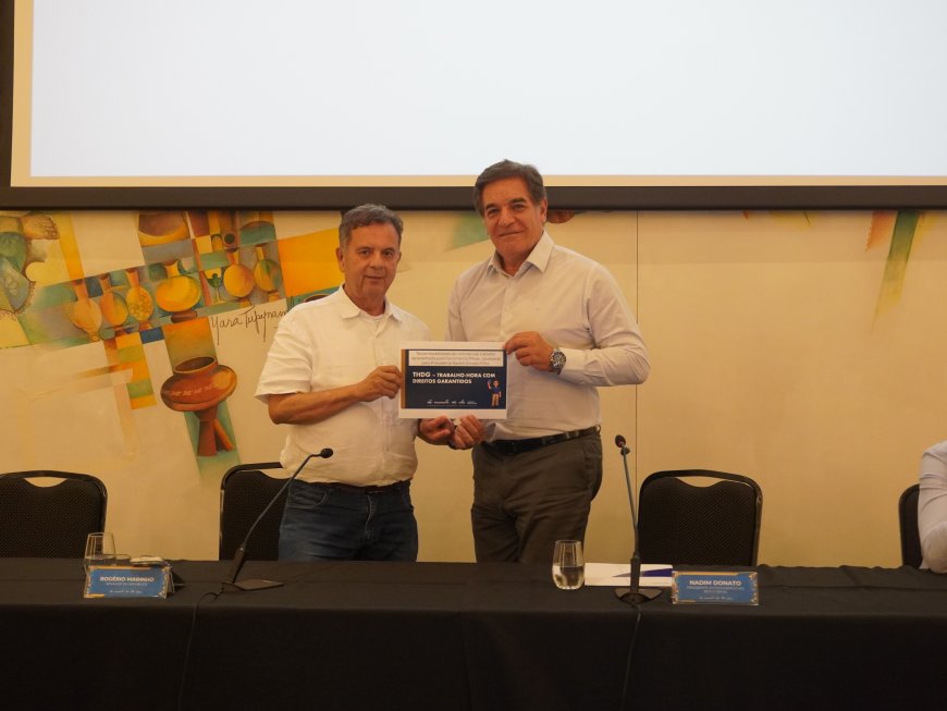 Fecomércio MG entrega proposta THDG ao senador Rogério Marinho e amplia debate sobre novas relações de trabalho