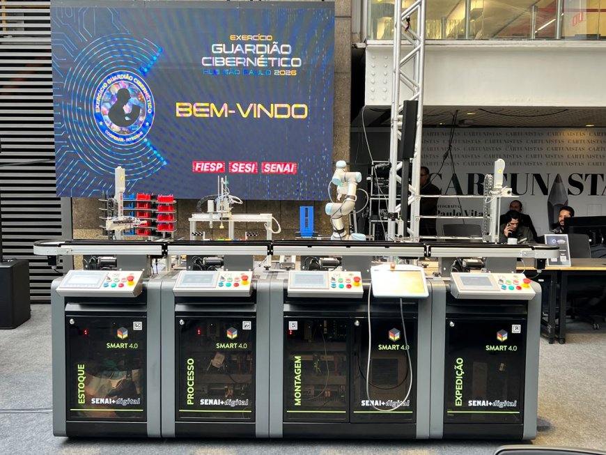 Equipamento da Exxer utilizado durante a simulação de ataque cibernético na Fiesp, em São Paulo