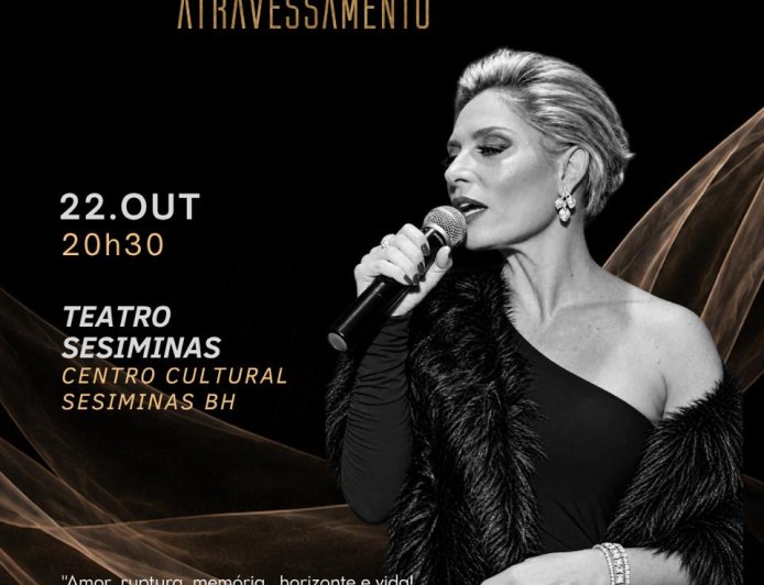 Renata Araújo apresenta “ATRAVESSAMENTO” no Teatro SESIMinas, em Belo Horizonte